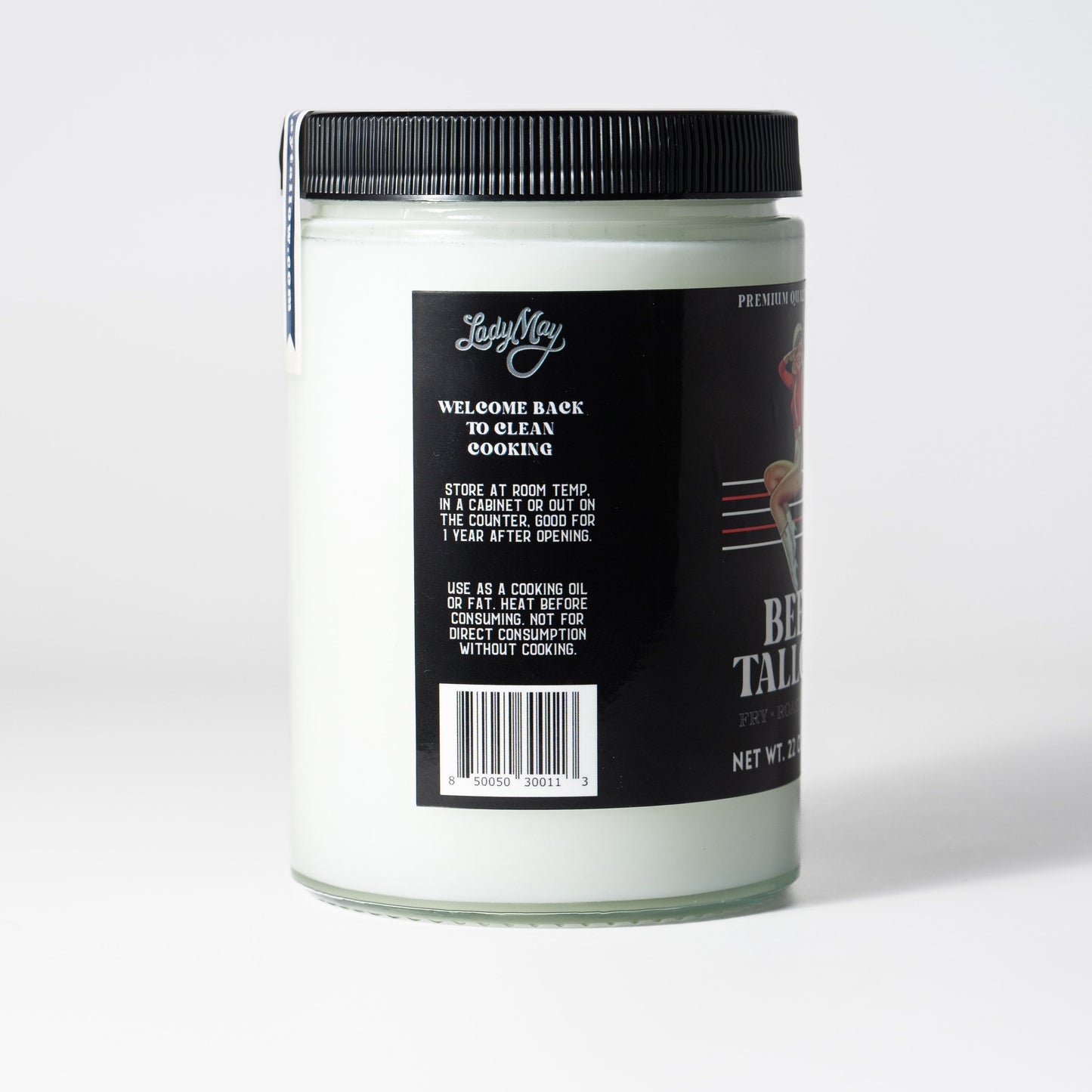 22oz Premium Grass-Fed Beef Tallow | Restaurant-Proven Cooking Fat | Seed Oil-Free